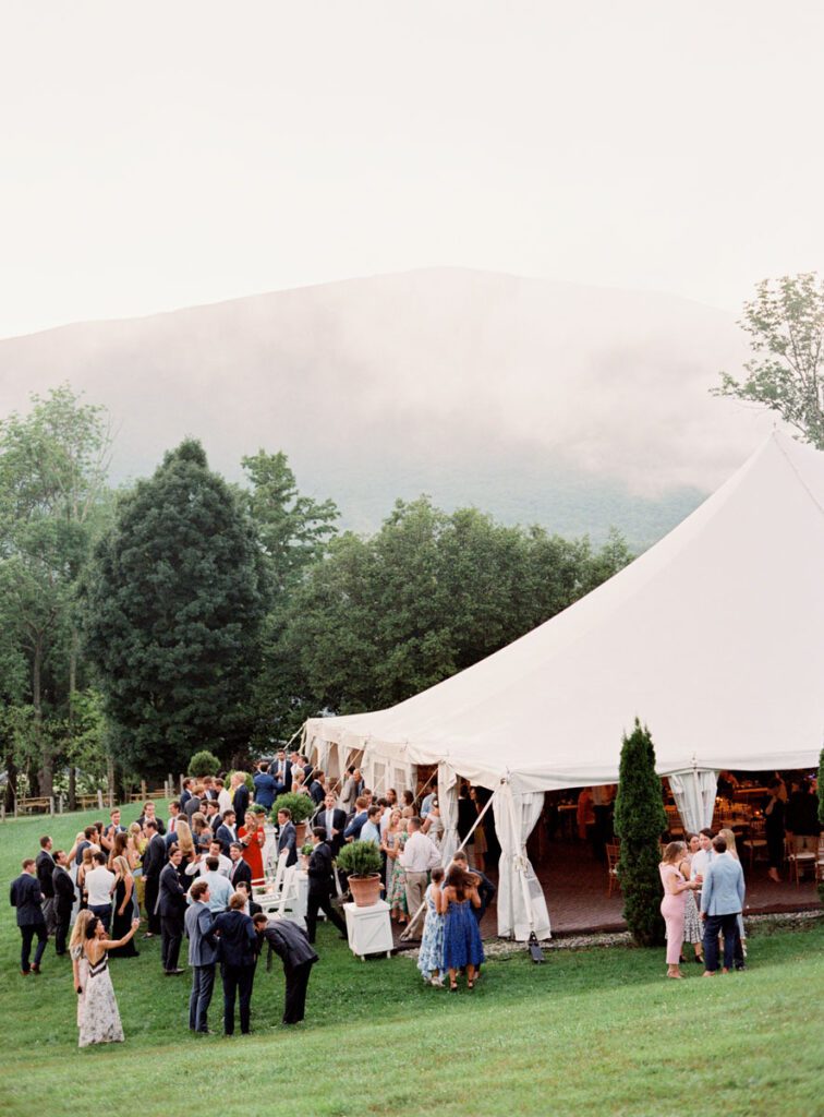 A huge tent under which the ceremony was conducted