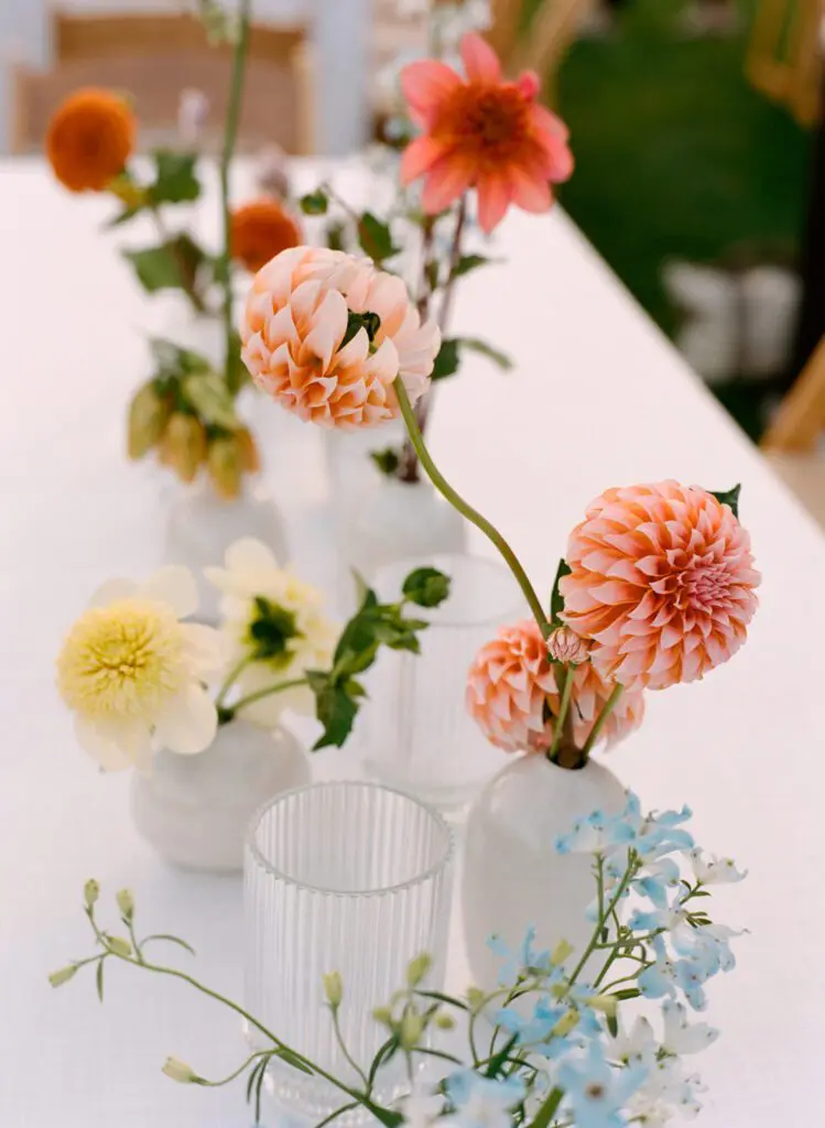Flowers placed on table in a pot